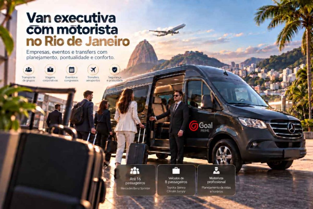 Van executiva com motorista no Rio de Janeiro: empresas, eventos e transfers